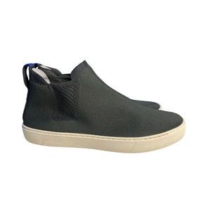 Rothy's Chelsea Ankle Boot High Top Sneaker Women's 11 Moss Green Slip On Shoe